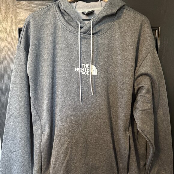The North Face Other - EUC Mens Unisex North Face Hoodie Sweatshirt Gray White logo Large